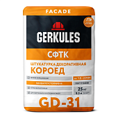 ГЕРКУЛЕС Штукатурка декоративная Короед GD-31 зерно (1,5-2.0 мм), 25 кг (фото)